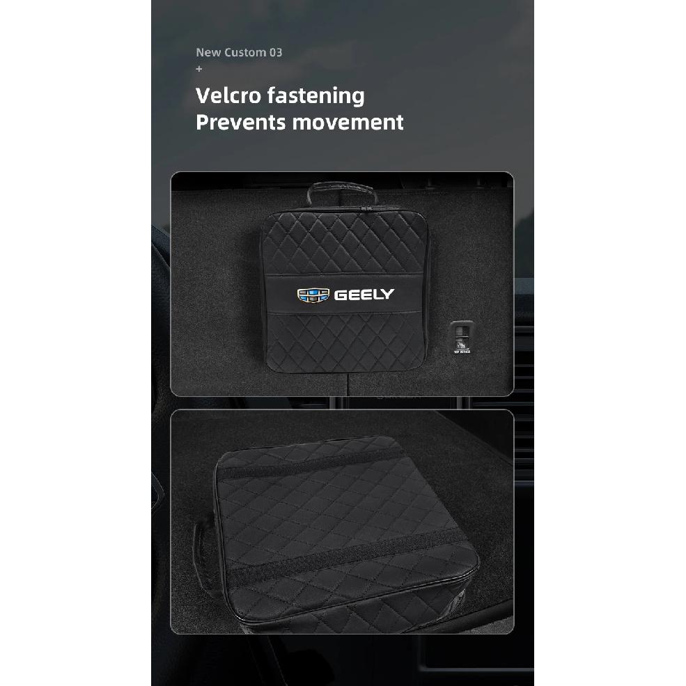 Car Storage Bag Leather Organizer Case For Geely Coolray Geometry C GX3 Emgrand EC7 Car Rechargeable Gun Storage Box Accessories