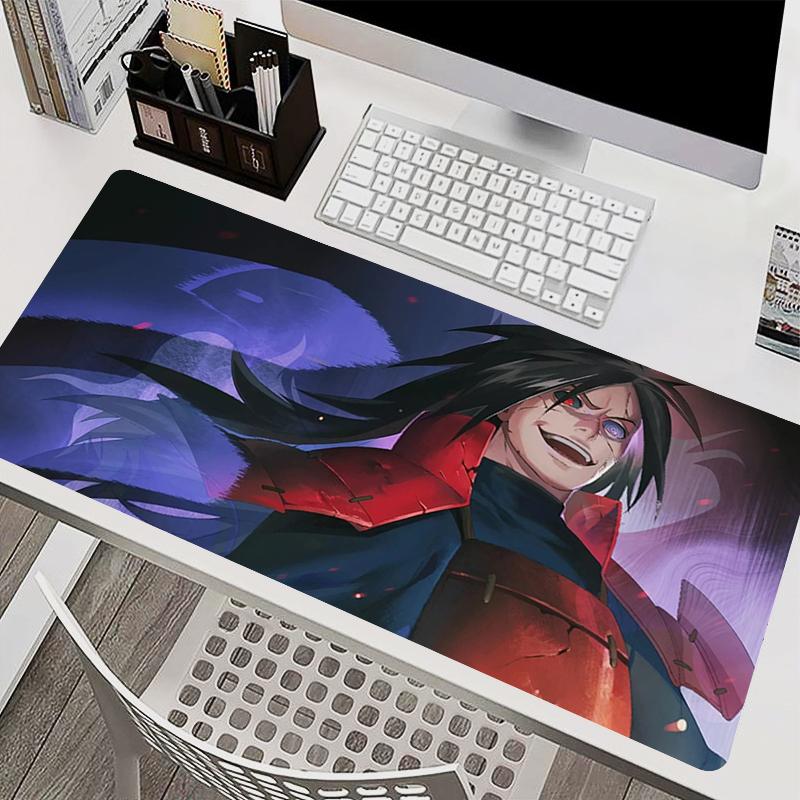 Mousepad Laptop Mouse Pad Office Accessories PC Keyboard Pad Rubber Cup Mat Soft Naruto Madara Uchiha Mouse Mat Large Desk Mat