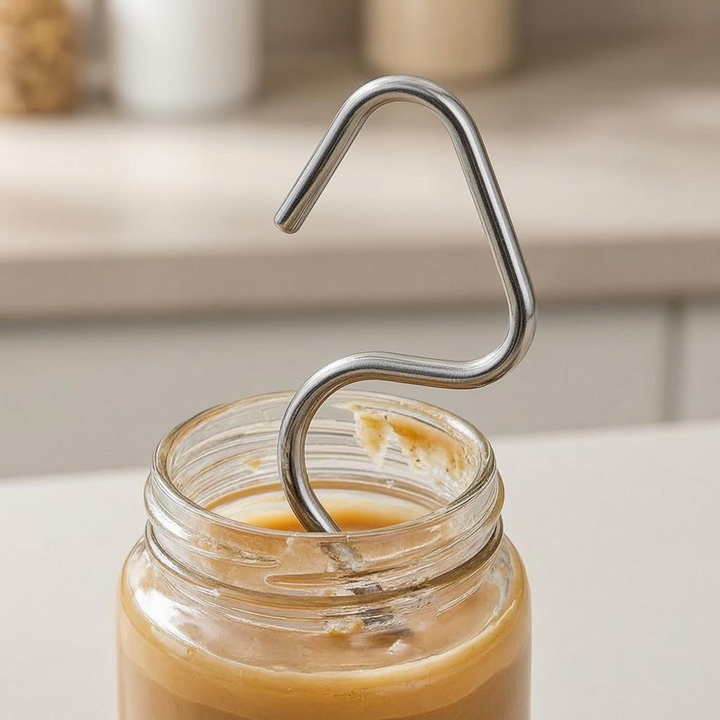 Manual Mixer Stainless Steel Nut Butter Stirrer For Kitchen Use