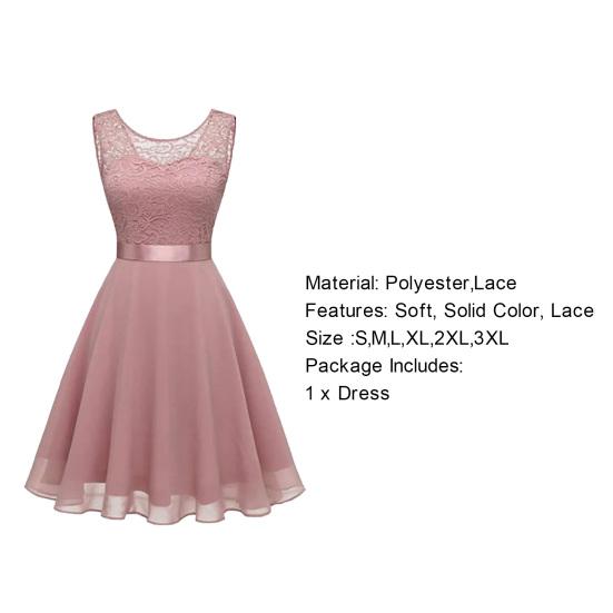 Formal Dress Hollow Out Lace Summer Crochet Large Hem Midi Dress for Wedding