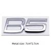 3D Metal AWD T5 T6 B5 B6 Letter Badge Sticker Rear Trunk Emblem  Decal High-Quality Automotive Exterior Accessories