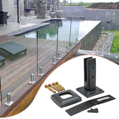 Glasgeländer Pfostenklemme Spigot Clip Dekor Zubehör Teil Vielseitiger Halter Poolzaun