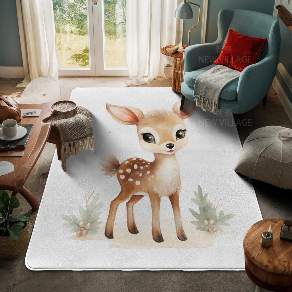 House Entrance Carpet Home Door Mat Living Room Bath Foot Bathroom Non-slip Water Absorption Rugs Bath Merry Christmas Winter