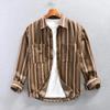 Men's Z221 Striped Long Sleeve Casual Shirt