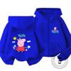 Fashion Kids Zipper Hooded Sweatshirt Cute Cartoon Autumn Winter Casual Street Wear Peppa Pig Children 3 14