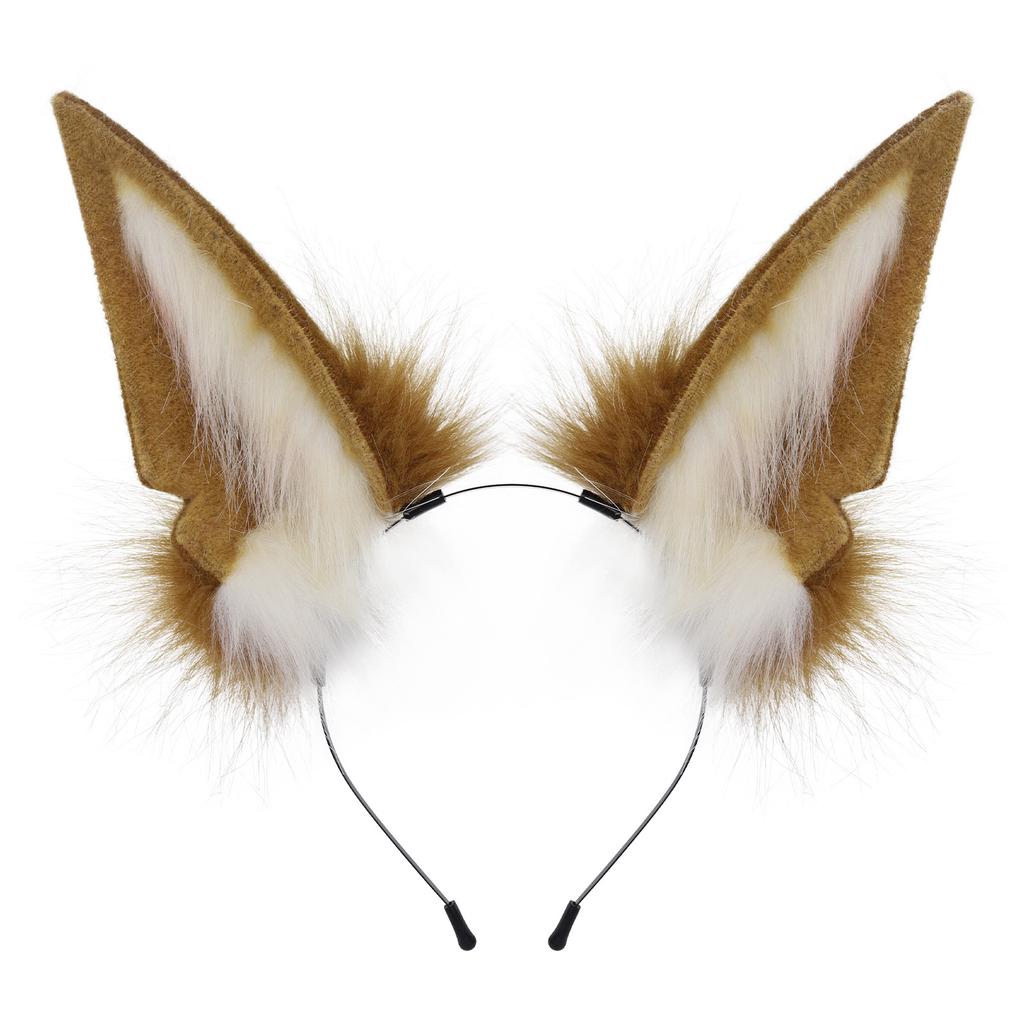 Halloween Simulated Plush Animal Ears Headband Jackal Ears Comic Exhibition Party Props Anubis Dress Up
