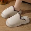 Autumn and Winter Home. Thick Slippers Women's Indoor and Outdoor Thick-bottomed Thermal Cotton Slippers
