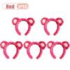 1-10pcs Bear Ears Strawberry Headband Plush Non Slip Furry for Photoshoot Selfie Party Dress Up Trendy Accessory