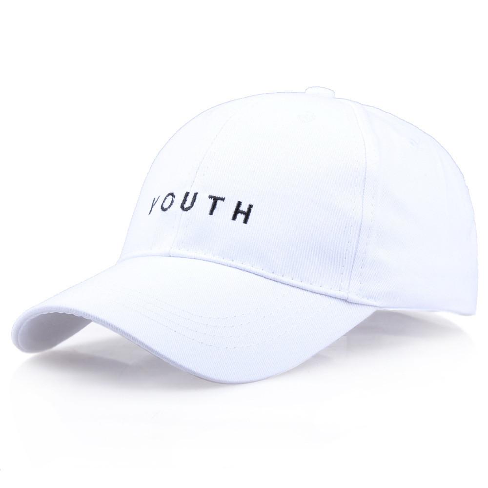 Youth Letter Embroidered Baseball Cap For Outdoor Casual Wear