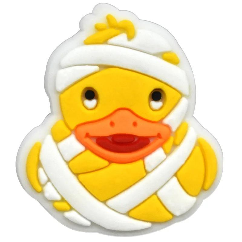 Schuh-Charm, DIY-Anstecker, süße Cartoon-gelbe Ente, Schuh-Dekoration, Schnalle für Loch, Schuhe, Charms-Set, Zubehör, Kinder, Jungen, Mädchen, Geschenk