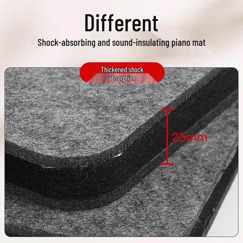 Piano Soundproofing & Shock Absorption Pads with Insulation Carpet and Mute Panel