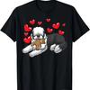 Altes English Sheepdog Hund Mit Stofftier Und Herzen T-Shirt
