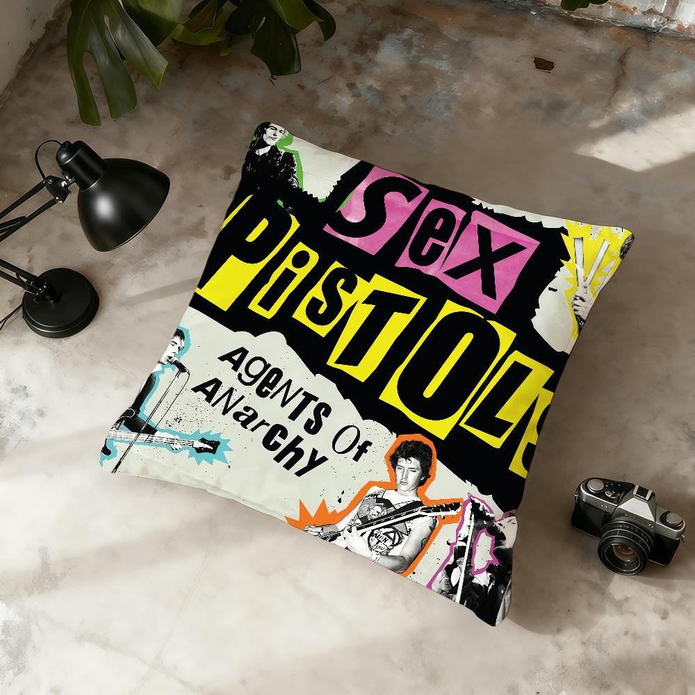 S-Sex P-Pistols-ES Bank cushion cover Home Office Convenient Nordic Simplicity Hit With Zipper Cushion Cover