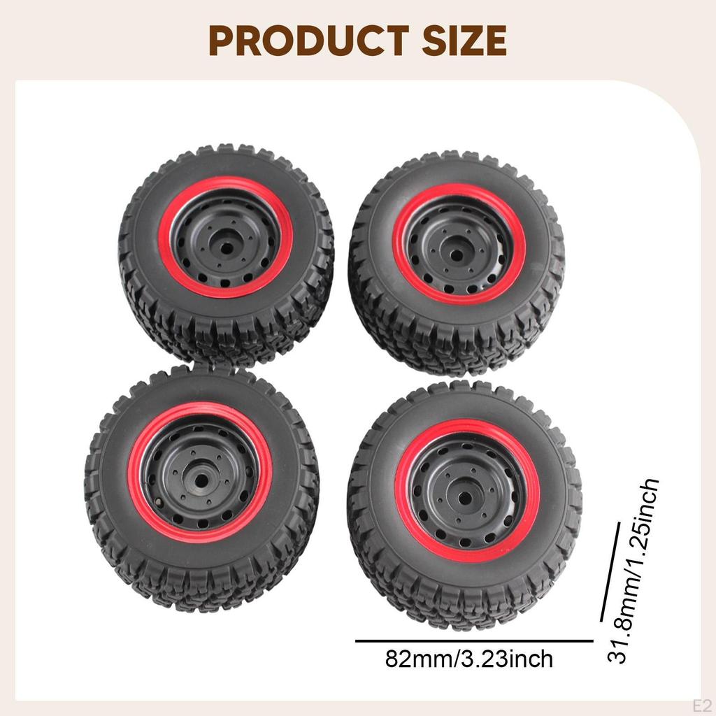 4 Pieces 3.23'' RC Car Wheel Tires Replacement Supply Modification Accessory Spare Parts for