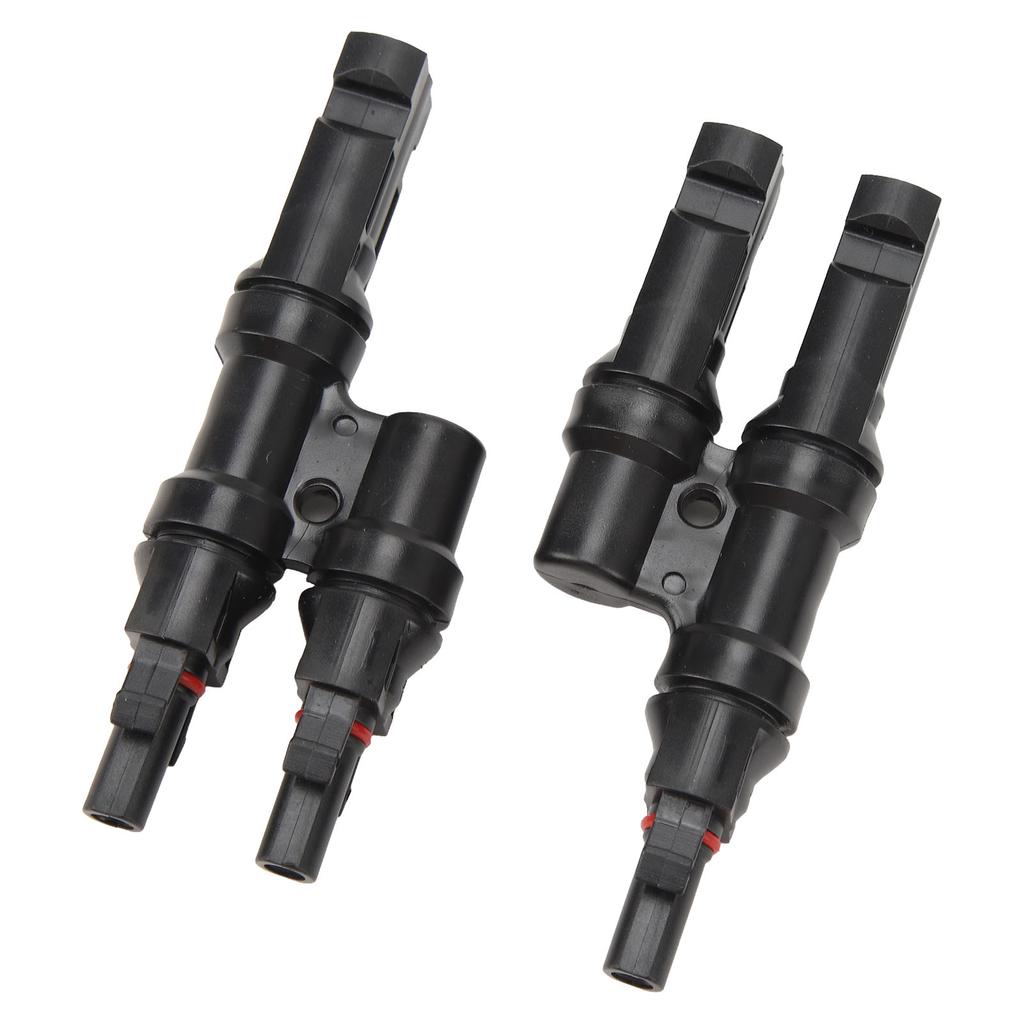 Solarsteckverbinder 3-fach T-Typ 1 zu 2 Verbinder für Parallelschaltung zwischen Solarmodulen