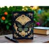Butterfly Leather Grimoire Journal – Witchy blank Spell Book with journal for her