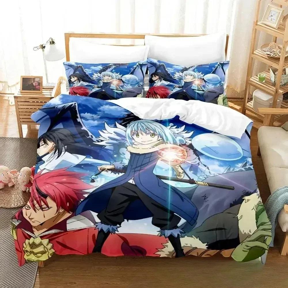 That Time I Got Reincarnated As a Slime Bedding Set Single Twin Full Queen King Size Bed Set Adult Kids 3D Print Anime Cartoon