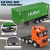 Non-Toxic Huina 1317 Rc Truck 1/18 9Ch Alloy Remote Control Container Cars Trucks Lighting Sound Radio Controlled Electric Kids Toys Children