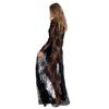 Women Sexy Long Lace Dress Gown  Lingerie Kimono Swimsuit Cover Up