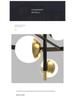 Nordic Style LED Chandelier: Modern Magic Bean Design for Bedroom, Living Room, and Study.