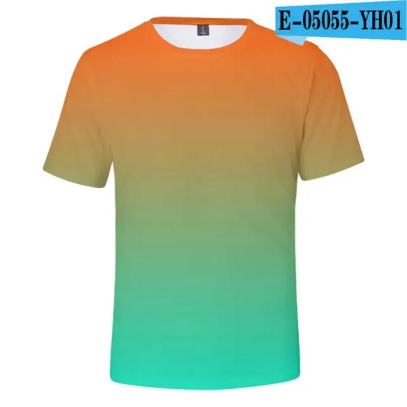 

Неонова футболка для чоловіків/жінок, літня зелена футболка для хлопчиків/дівчат, однотонні топи, райдужна вулична футболка, барвиста, з 3D-друком для дітей, 210716 M