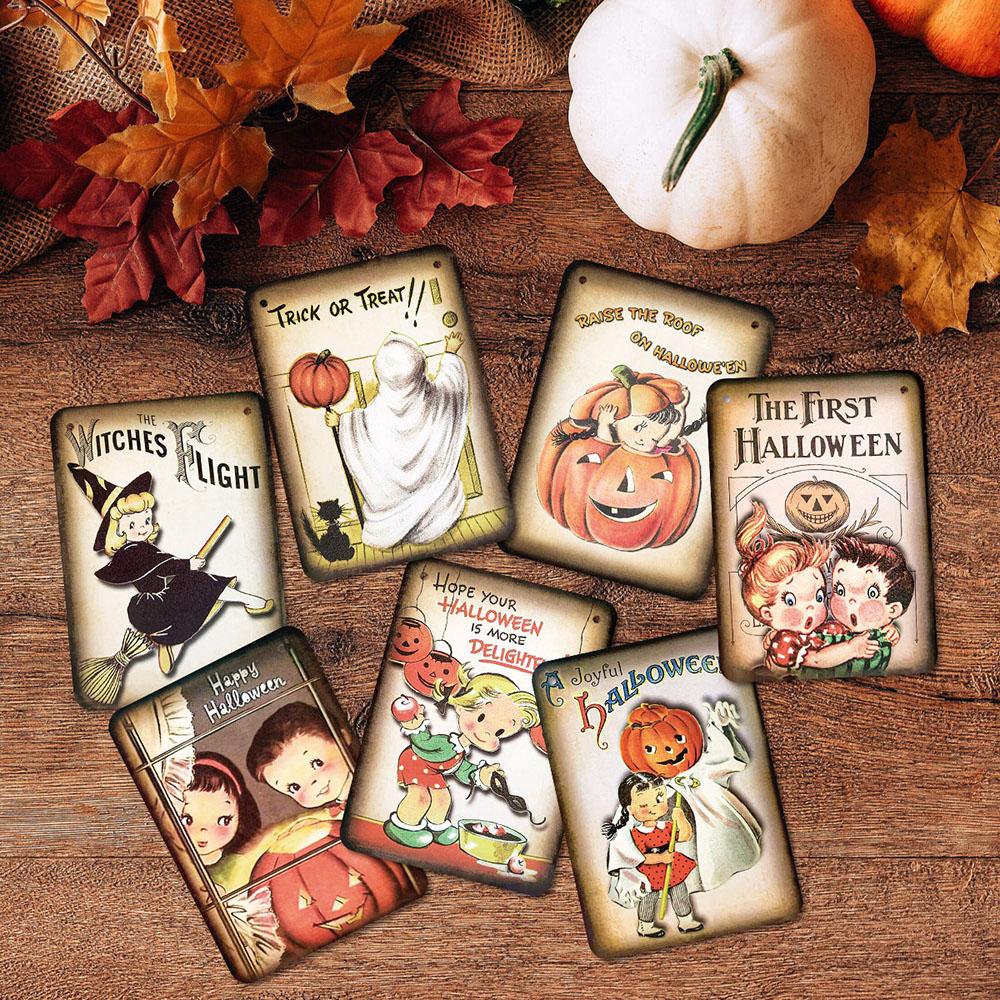 Vintage Halloween Decorations Banner Vintage Trick or Treat