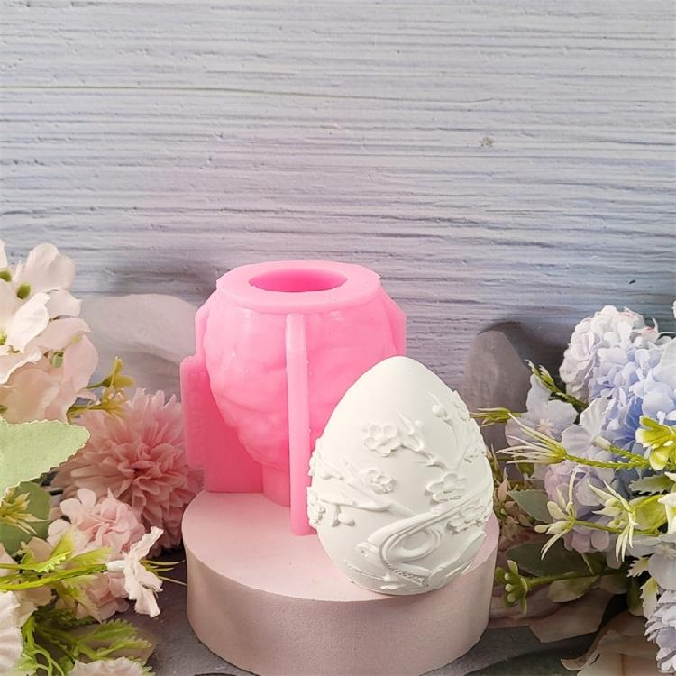 Versatile Silicone Display Mold For Easter Eggs Plaster Or Candle Creations Designed For Hobbyists And Gift Makers