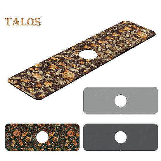 Sink Drain Pad Oil Absorption Splash-proof Drain Easy To Clean Easy Installation Sink Splash Pad Kitchen Supplies