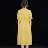 Elegant Tencel Pleated Midi Dress for Women
