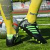 Jungen Fußballschuhe Rutschfest Verschleißfest Klettverschluss Outdoor Fußballschuhe Training Kinderschuhe