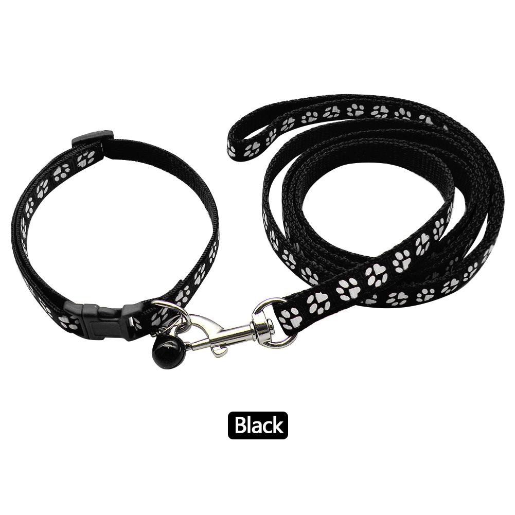 1,2 m Haustierleine und Geschirr-Set Hundekette mit niedlichem Pfotenabdruck für kleine Katzen und Hunde Auslaufleine für Hunde Weste Haustierbedarf