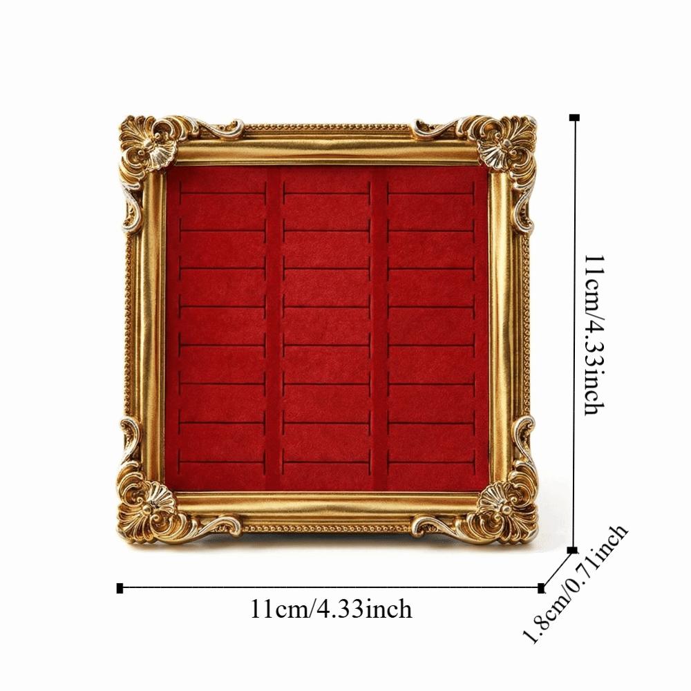 Square Vintage Jewelry Display Rack European-style Earrings Showcase  Table Display