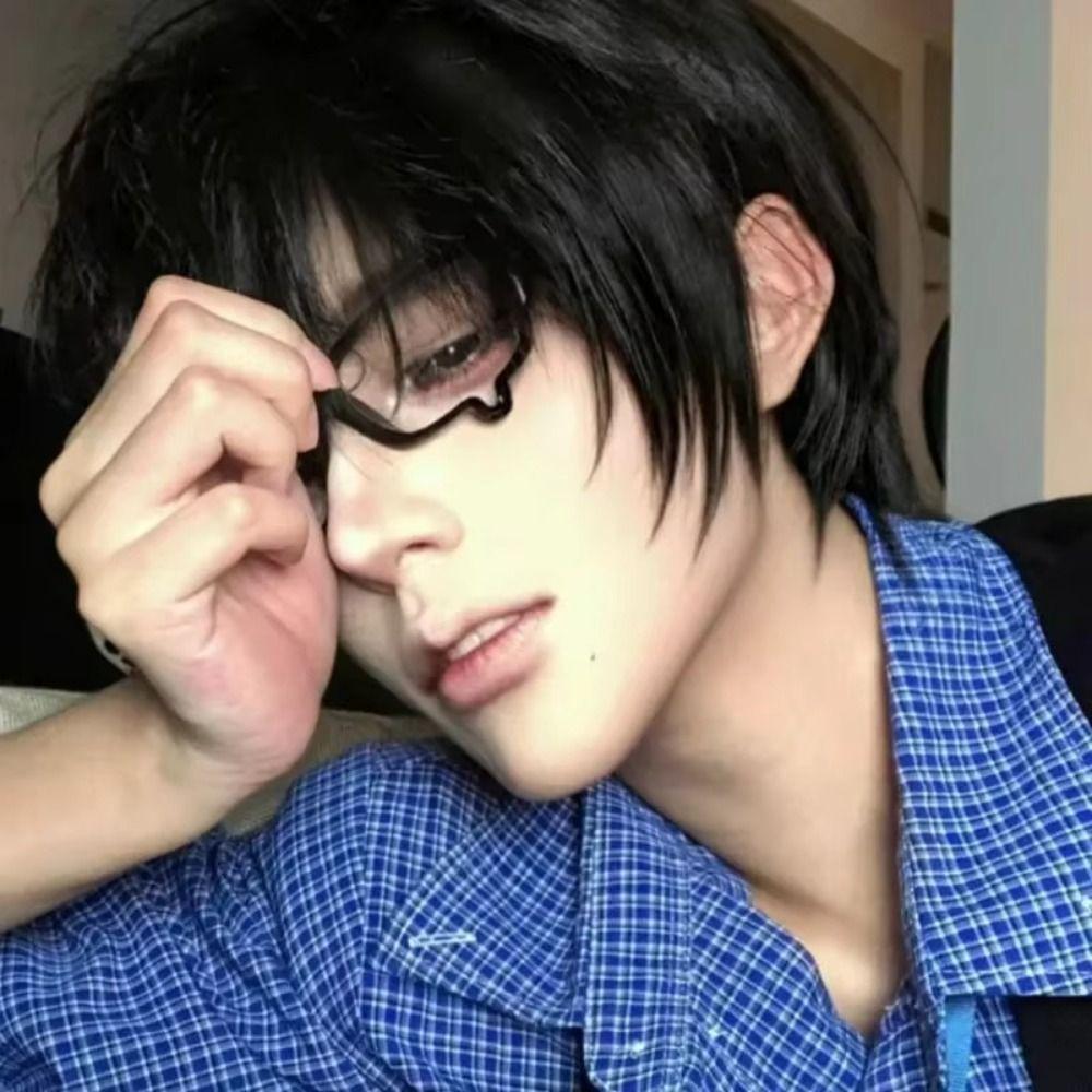 No Lenses Anime Tears Glasses Frame Black Frame Dripping Tears Glasses  Halloween Costume