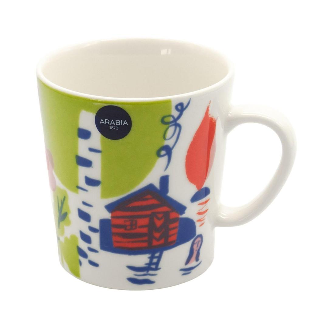 ARABIA Luonto Mug Cup Summer 280ml Porcelain Mug Finnish Design