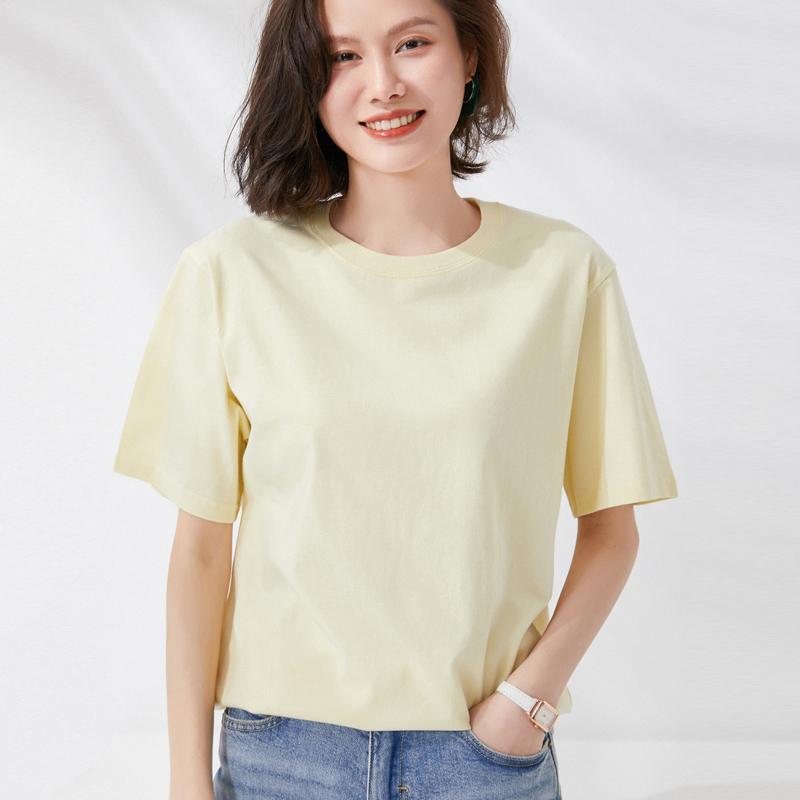Letní nadměrná trička pro ženy a muže, jednobarevná trička, ležérní dámská korejská streetwear základní jednobarevné mladé cool topy