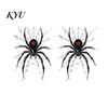 Indoor Outdoor Party Supplies Halloween Spider Static Window Clings, PVC Waterproof Web Decals, House Ornaments Removable Spooky Stickers for