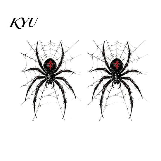 Indoor Outdoor Party Supplies Halloween Spider Static Window Clings, PVC Waterproof Web Decals, House Ornaments Removable Spooky Stickers for