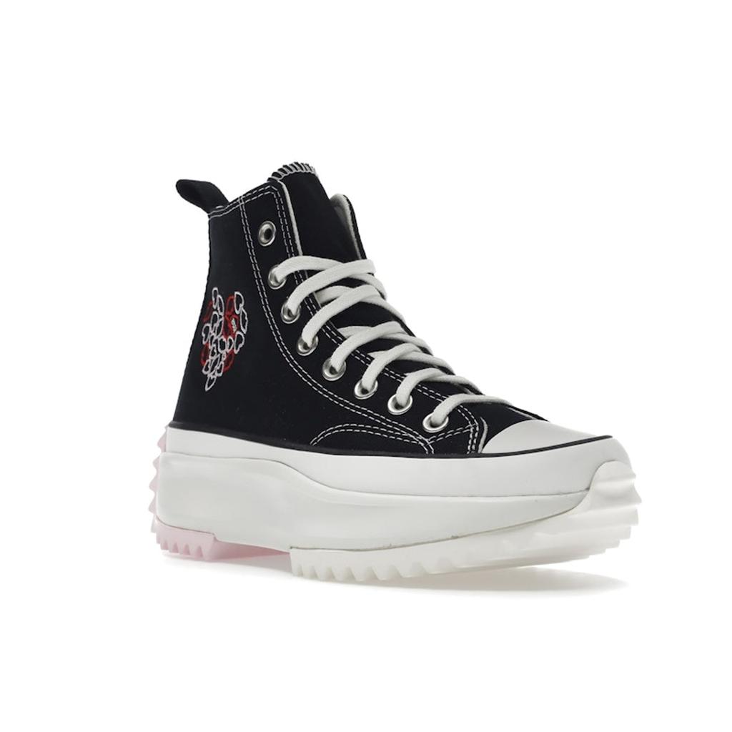 Converse Run Star Hike High Valentines With Love Unisex Sneakers Black Pink Red A01598C