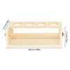Wooden Tabletop Paper Roll Dispenser with Paper Roll&Pencil Cups Craft Paper Roll Holder Paper Roll Easel for Kids Desktop Easel