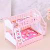 1 Set Mini Doll Toy Furniture European Style Bunk Bed Miniature Simulation Birthday Scene Doubl N2Z0
