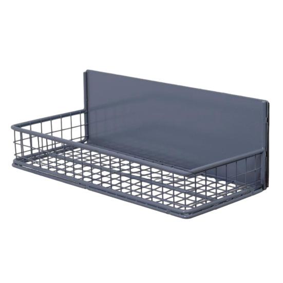 

Magnetic Refrigerator Storage Shelf No Trace Easy to Move Strong Hold Organizer for Spices And Condiments S синий