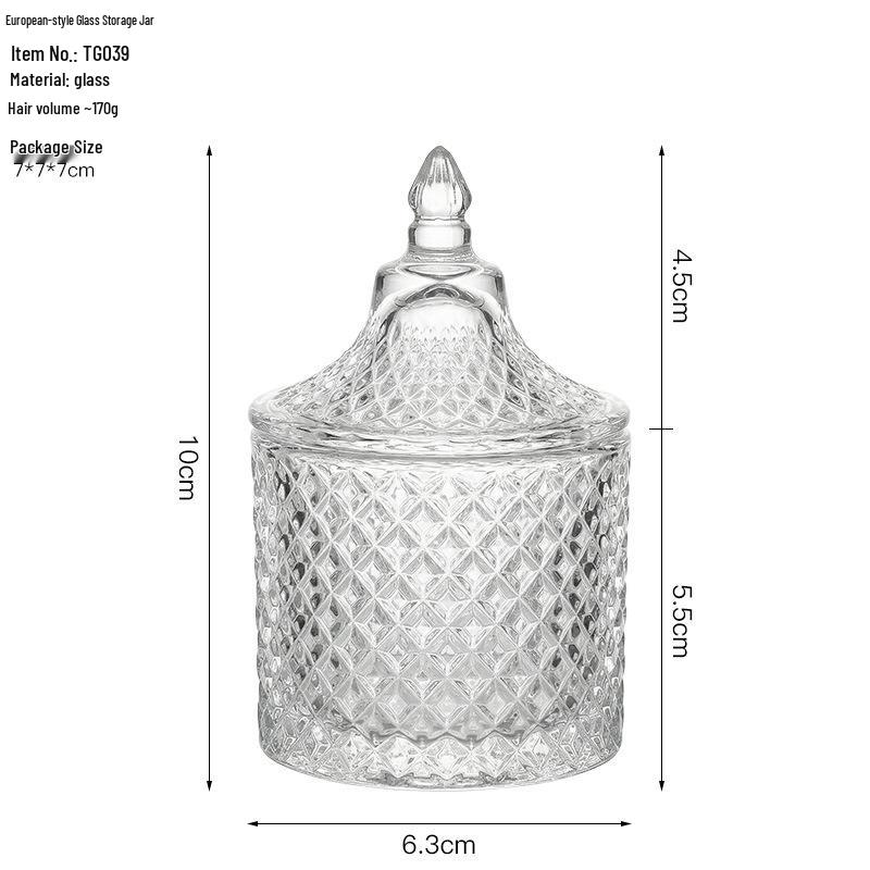 Vaso Contenitore Moderno in Vetro Trasparente: Ideale per Caramelle, Decorazioni per la Casa e Ristoranti, Matrimoni e Composizioni Romantiche