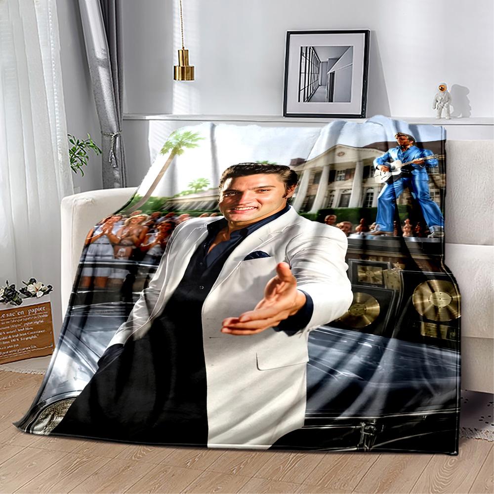 Elvis Blanket Warmthful Decor Suitable For Livingroom Chair Seaside For All Occasions Modern Ideal Gift For Friends Family Couples Picnic