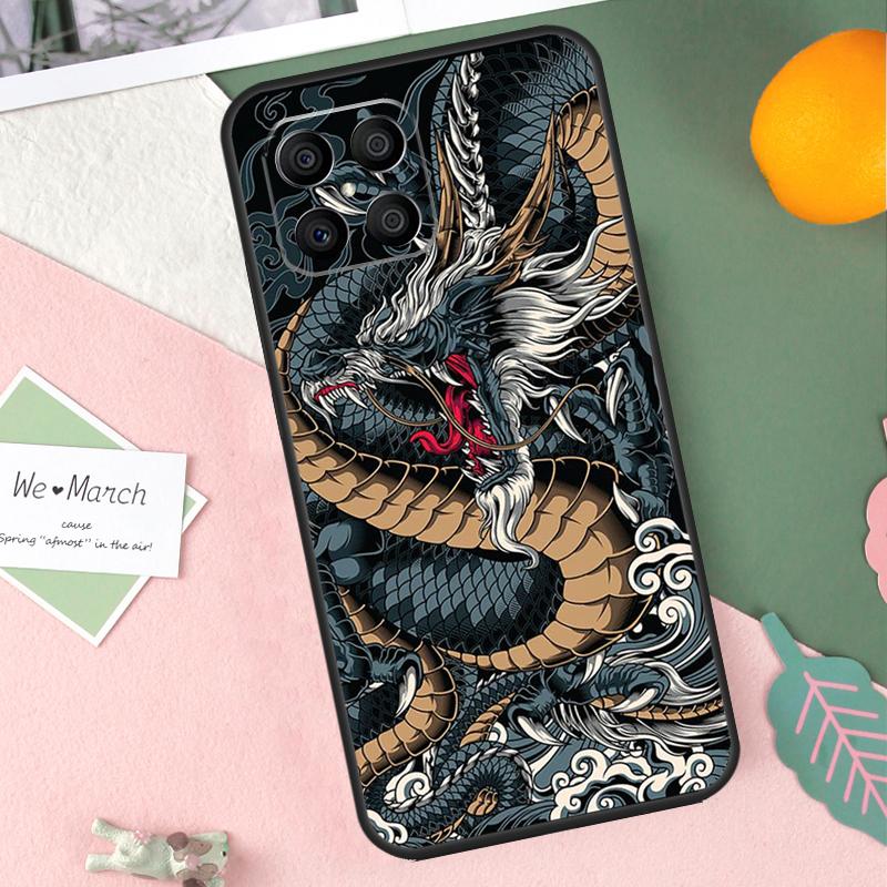Japanese Dragon Style Case For Honor X8b X9b X9c X9a X8a X8 X9 50 70 90 Lite Honor 200 Lite Magic 7 5 6 Pro Cover