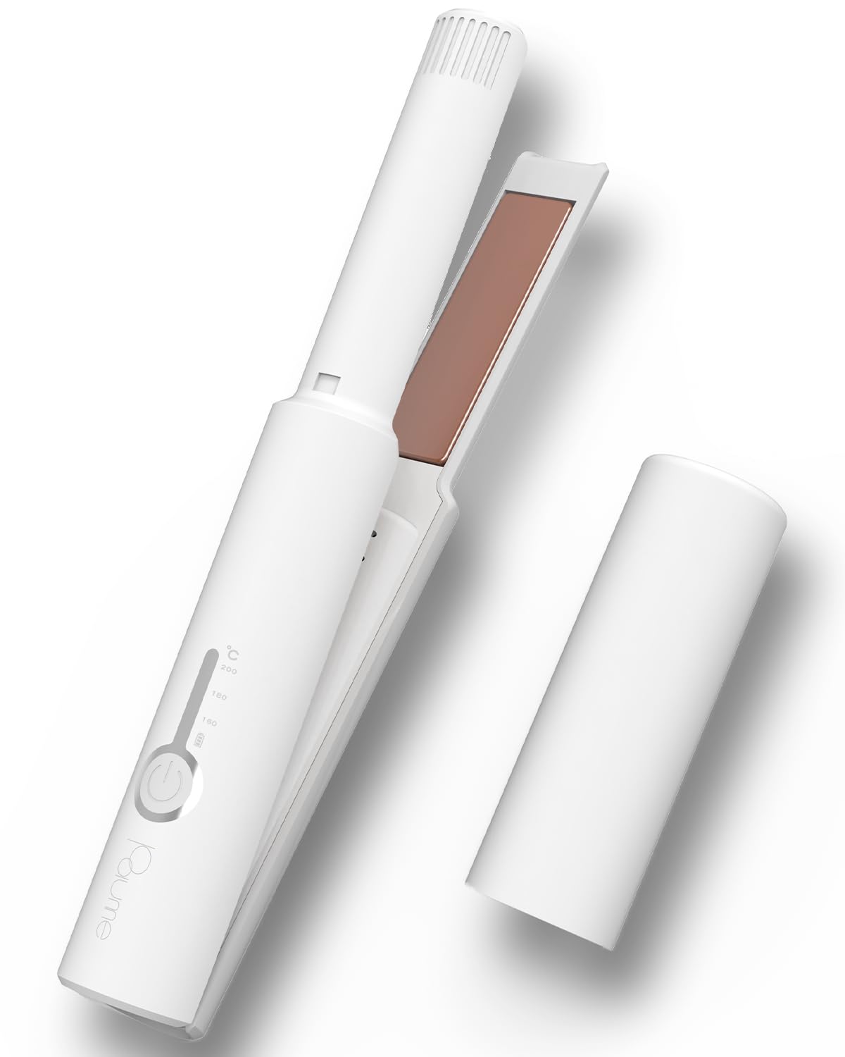 

Paume Cordless Hair Iron, Portable, Mini Hair Iron, White