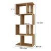 OPEN STANDING SHELF FIESTA 4P ARTISAN OAK