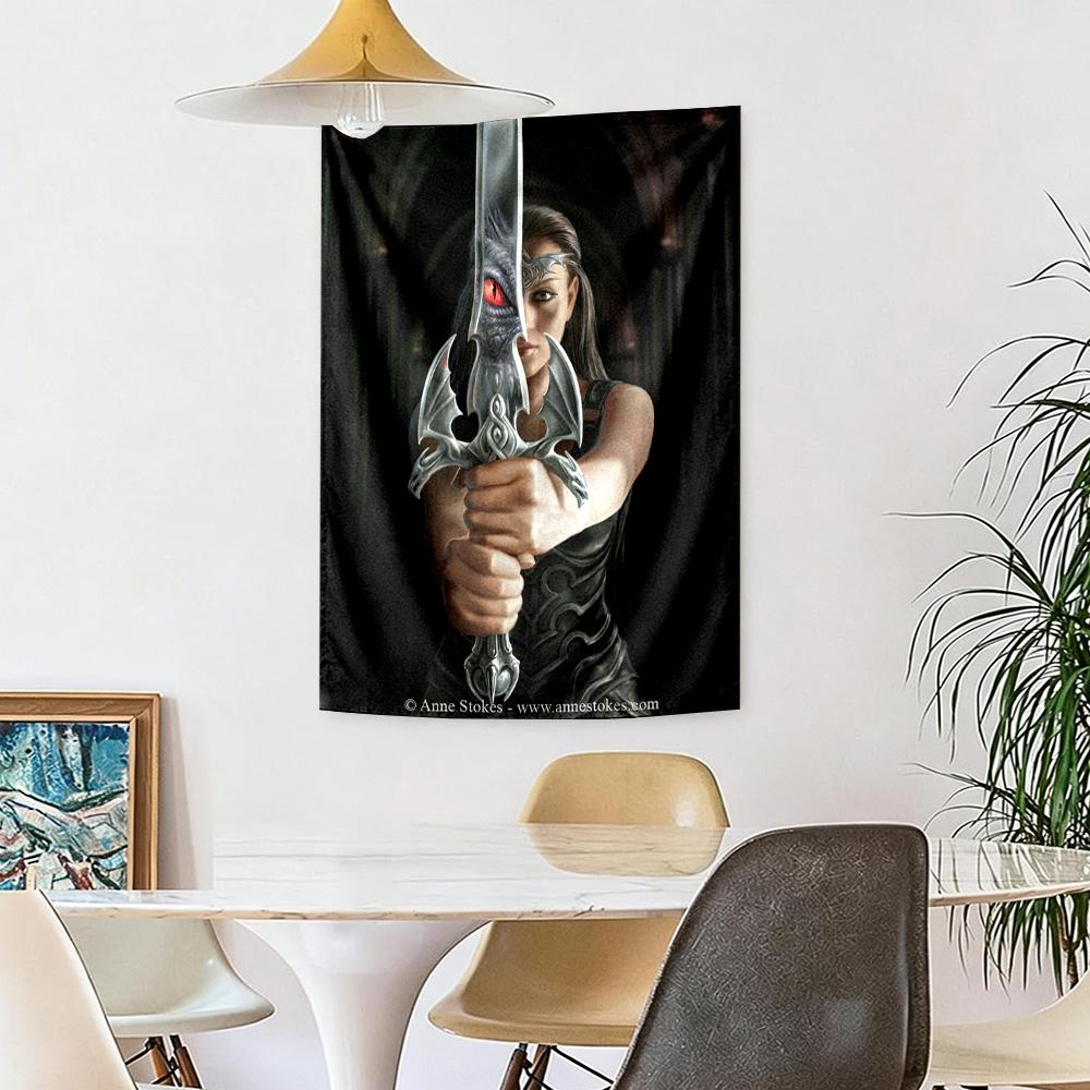 Gotische Wanddekoration Wandteppich Kunst Für Haustier-Gedenken Geburtstag Hochzeitsfeier Hintergrund Familien Geschenk