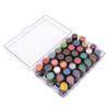 35 Colors Mini DIY Kids Ink Pad Water Based Stamp Pad Cute Broad Bean Shape Fingerprint Ink Pad for