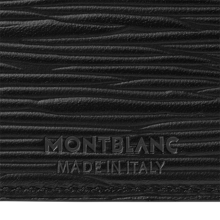 Montblanc Meisterstück 4810 Series Hexagonal White Star Logo 5 Card Slot Leather Card Holder Men Card Holder Black 130930