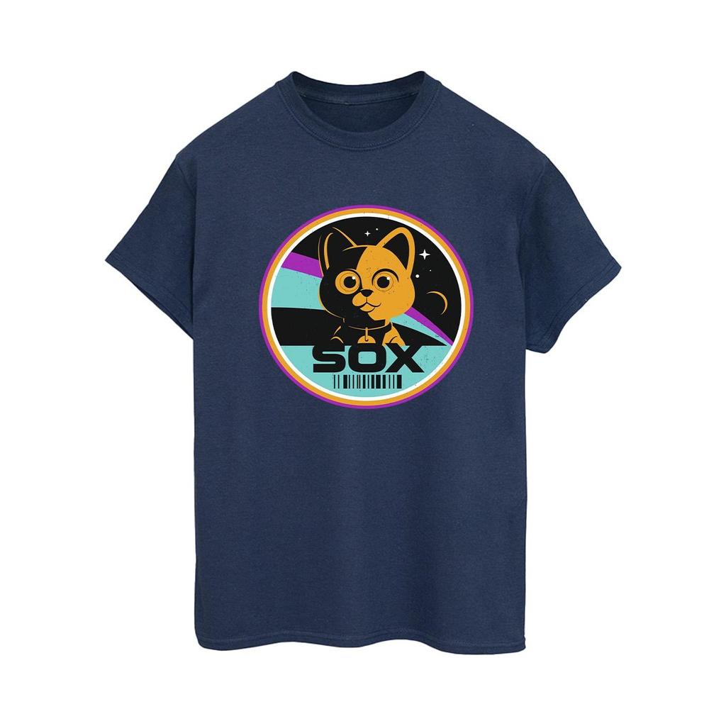 Disney Womens/Ladies Lightyear Sox Circle Cotton Boyfriend T-Shirt